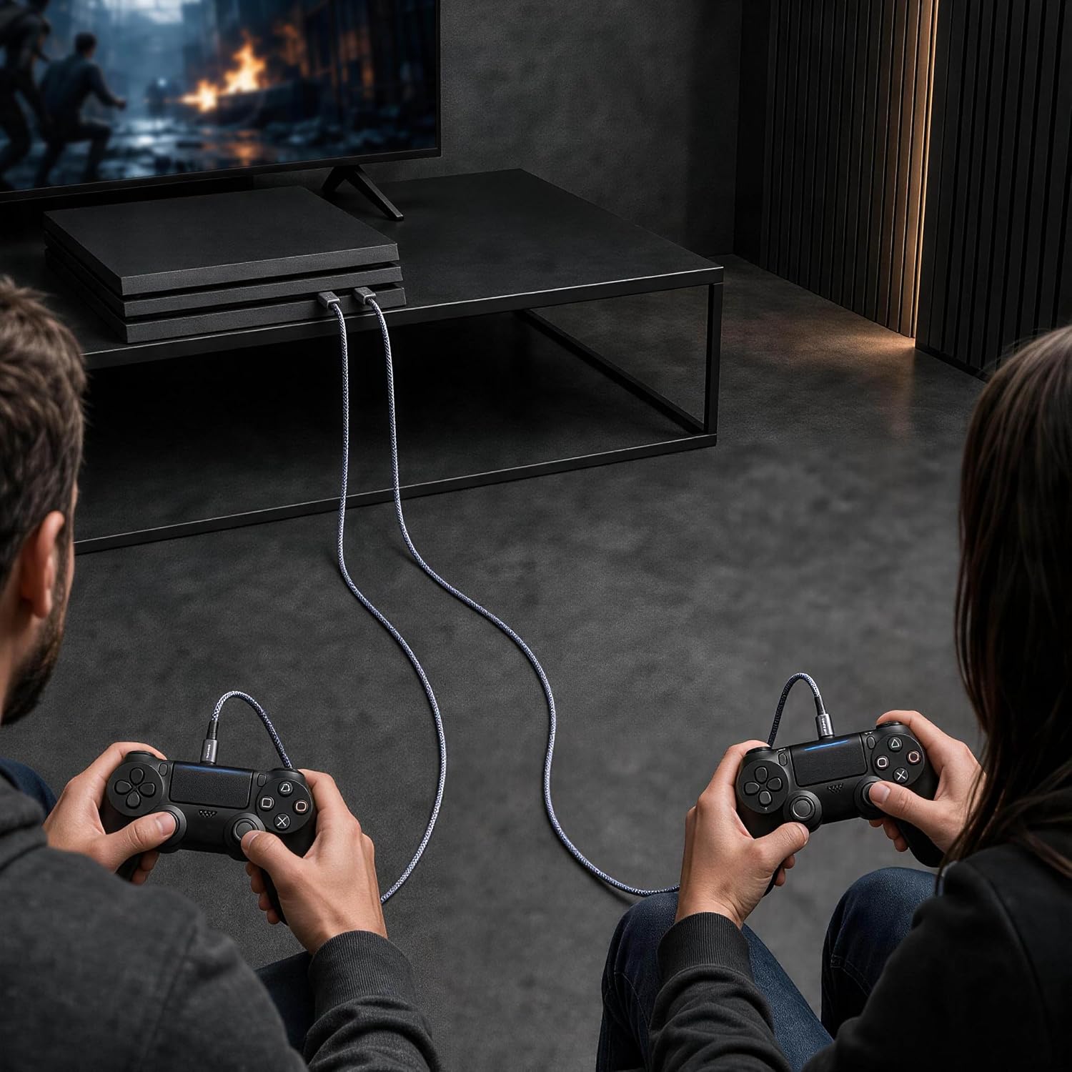 6ft Micro USB Cable 2-Pack, Compatible with PS4 Controller - Image 5